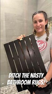 Ditch Rugs! Try This Bamboo Bath Mat 🚿 #amazonfinds