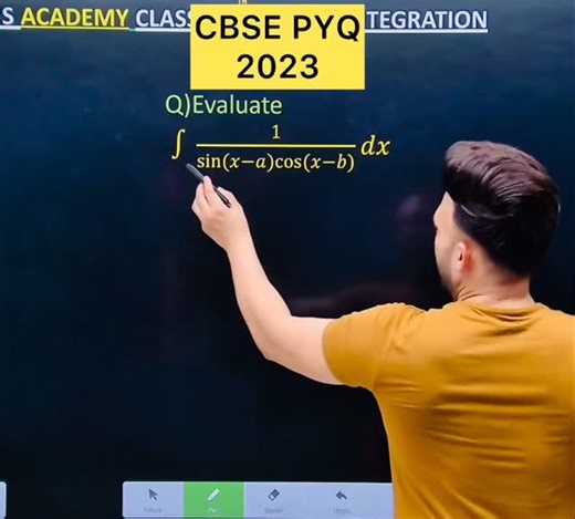 Shivang Gupta on Instagram: "Q) Integration ∫ 1/ sin(x-a) cos(x-b) dx #class12 #cbse #maths #cbse2026 #maths #cbse2024 #CBSE #cbse2024 #CBSE #cbse2024 #CBSE2025 #CBSE2025 #cbse2024 #CBSE2025 ,#cbse #maths #cbse2026 #maths #cbse2024 #CBSE2025 #maths #cbse2024 #CBSE2025 #integration ,#cbse #maths #cbse2026 #maths #cbse2024 #CBSE2025 #cbse #integration #cbse #maths #integration #cbse #maths #cbse2026 #cbse2024 #CBSE2025 #cbse #integration #cbse2024 #CBSE2025 #cbse #integration #cbse2024 #CBSE2025 #