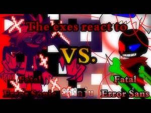 The exes react to Fatal Error Sonic Vs. Fatal Error Sans | Gacha Club | Reaction