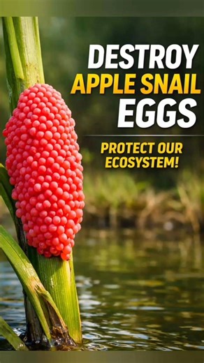 Why Destroying Apple Snail Eggs Matters