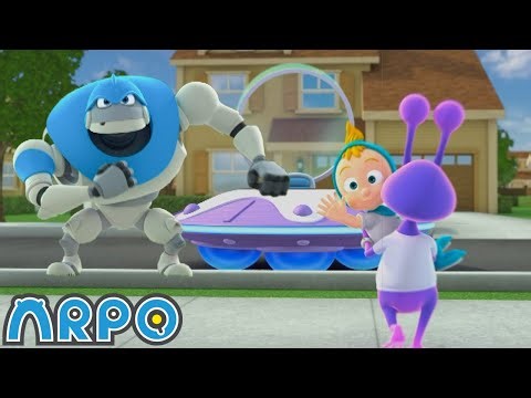 Arpo and the Friendly Alien! 🛸 Fun Space Adventure for Kids | Baby & Robot Adventures