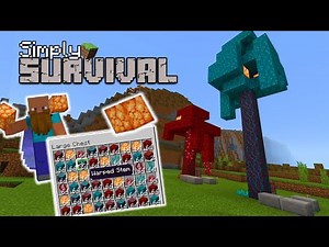 Automatic Crimson/Warped Fungi Tree Farm! (Very Simple) MCPE,Xbox,Ps4,Pc,Switch