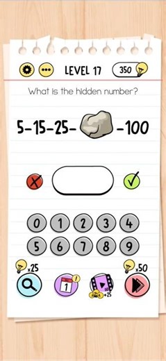 Brain Test Level 17 Walkthrough - What is the hidden number? 🧠 #Shorts