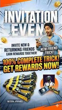 Invitation Event Kaise Complete Karen Bgmi | Free Material Event | Invitation Event Mission Trick