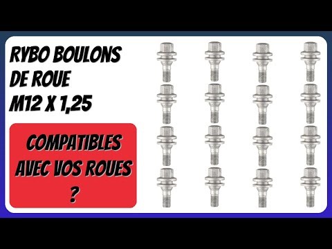 AVIS (2026) : RYBO Boulons de roue M12 x 1,25. DÉTAILS
