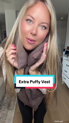 The puffiest puffer vest you’ll ever wear! It’s so soft and comfy! #puffervest #puffyvest #puffvest #tiktokshopcybermonday #tiktokshopblackfriday