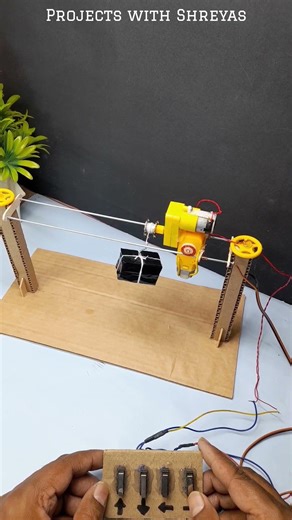 Amazing 🔌 Multi-functional Industrial Crane 🔌🏗️ #schoolproject #ideas #hacks #ideas #diy #simple