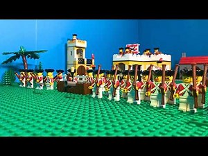 Lego Pirates Battle for the Town Stop Motion