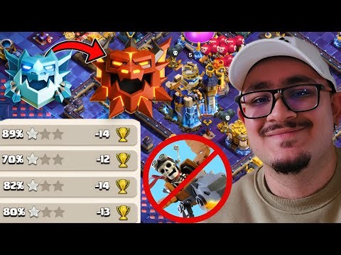 This Anti-Dragon Rider TH18 Ranked Base Forces 1-Stars(Clash of Clans)
