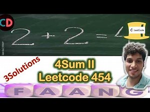 4Sum II | Leetcode 454 | Live coding session 🔥🔥🔥 | 3 Approaches | o(n2) | O(n3) | O(n4)