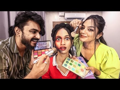 കുഞൂന്റെ MAKEOVER 🤣 Makeup Challenge l UNBOXINGDUDE l