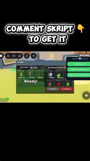 New sab freeze trade script #roblox #scripting #stealabrainrot #robloxscript #deltaexecutor2025