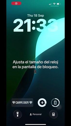 Ajusta el tamaño del reloj en iPhone fácilmente