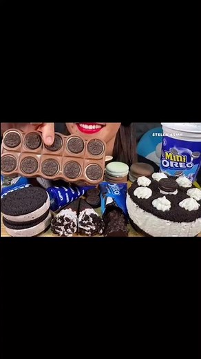 ASMR #Shorts MASSIVE OREO PARTY, CHEESECAKE, ICE CREAM, CHOCOLATE, DESSERT 먹방 Mukbang Eating Sounds