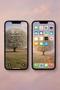 Whimsical Tree Phone Wallpaper Set | Spring Floral Background (digital Download) - Etsy