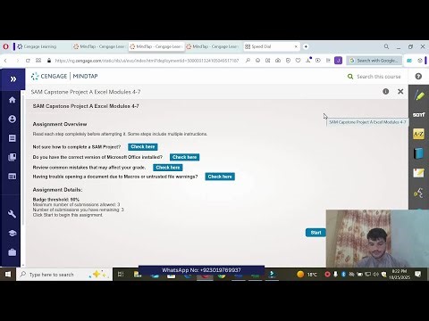 Rhodes Technical College Excel Modules 4-7: SAM Capstone Project A