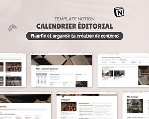 Template Notion - Editorial Calendar | Content Creation Planner | Communication Organizer and Calendar | Updated 2026 - Etsy UK