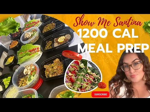 Meal Prep With Me! | 1200 Calorie A Day Meal Plan #healthyfood #weightloss