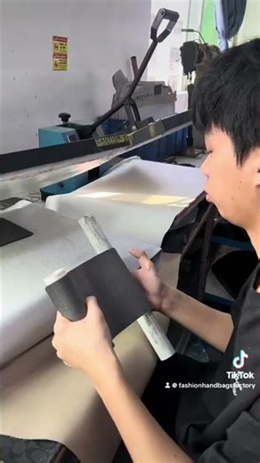 I am really curious why need twist leather and place like this #factory #bag #bagmanufacturer #oem