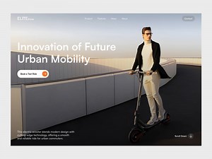 Elite Prime - Electric Scooter Landing Page
