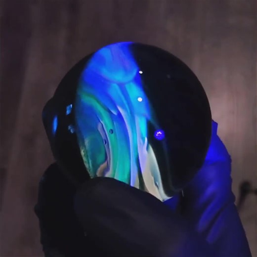 Deep Fume Cyclone Vortex #7 - Gold and Silver Over UV - Handmade Glass Marble - Etsy