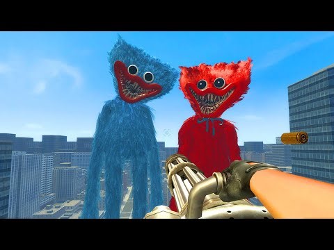 SCARY HUGGY WUGGY FROM POPPY PLAYTIME KEEPS THE CITY AT BAY | GARRY’S MOD