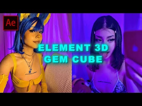ELEMENT 3D GEM CUBE | After Effects Tutorial