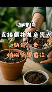 震驚！咖啡渣直接撒花盆危害這麼大，原來是缺少了這個步驟！#Shorts