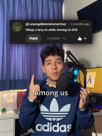 Dibuja a Larry en estilo Among Us