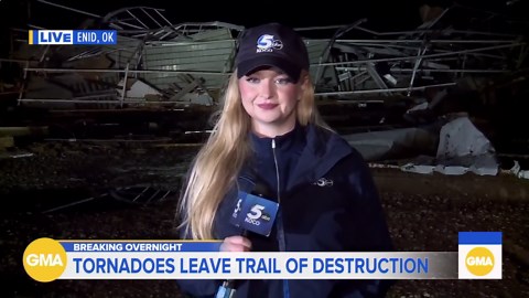 Tornado levels homes in Enid, Oklahoma