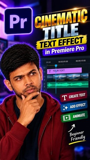 Cinematic Title Text Effect in Premiere Pro #premierepro #editing