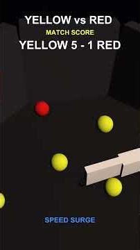 Red vs Yellow Marble Battle — The Paddle Changes Everything! #shorts #marblebattle #simulation