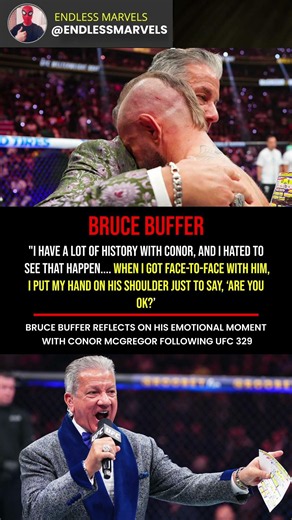 Bruce Buffer Gets Emotional Over Conor McGregor 🔥 #ufc