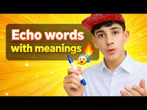 Echo Words in English with Meanings 🗣️