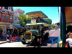Disneyland Double Decker Bus (Omnibus) Full Route Ride [4k]