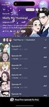 How to download stories in WEBTOON app?