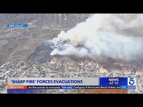 'Sharp Fire' in Simi Valley forces evacuations