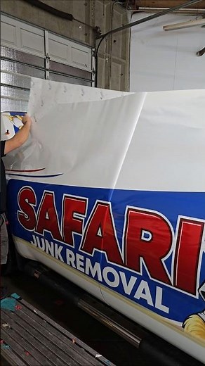 Satisfying Vinyl Wrap Installation on a Toyota Tundra for Safari Junk Removal