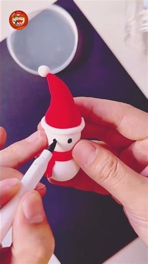 Christmas Santa Decoration 🎅 | Easy Claydough DIY for Kids #diy #christmas #kidiestime7