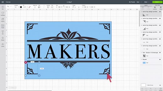 Customized Serving Tray with Vinyl (Food Safe!)