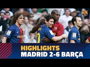 REAL MADRID 2-6 BARÇA | Match highlights 2008/09
