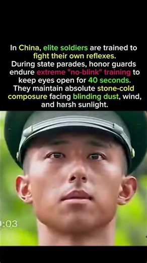 The Brutal Army Rule That BANS Blinking 🇨🇳 #history #military #shorts