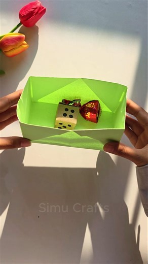 Beautiful paper box 🎁🎁 Making Tutorial video #crafting #craft #diy