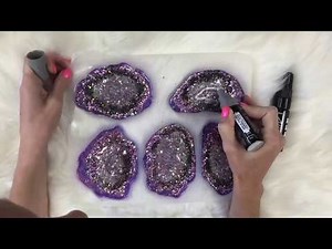 DIY Epoxy Geode Coasters
