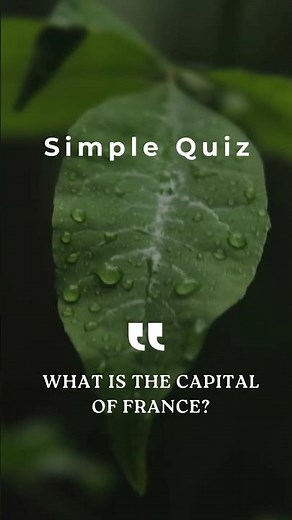 Simple Quiz