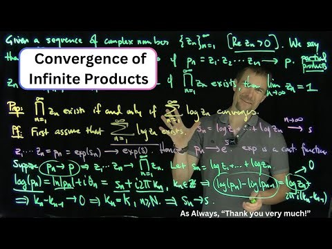 Convergence of Infinite Products by Sums of Logarithms