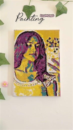 I Made a Beautiful Diamond Painting 💎✨ #diy #shorts #diyideas #painting #craft