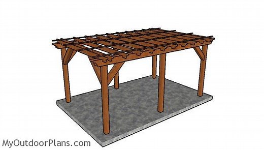 10x16 Pergola Plans | MyOutdoorPlans