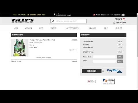 How to use a promo code at Tilly's