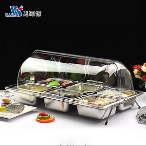 [Hot Item] Flip-up Gn Pan Lids with Notched Plastic PC Gastronorm Container Lids